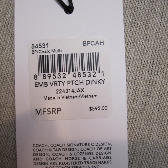 COACH 1941 Varsity Patchwork DINKY crossbody clutch LIMITED edition NWT 54531 LE - Picture 14 of 16